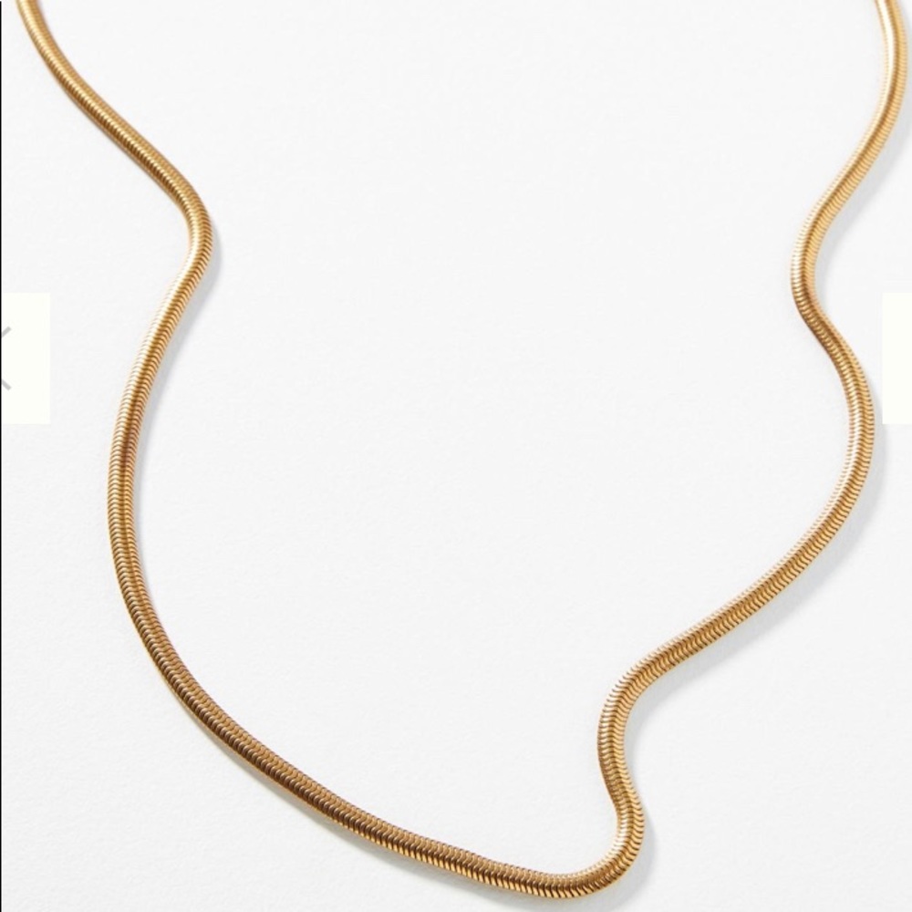 gold plated simple necklace